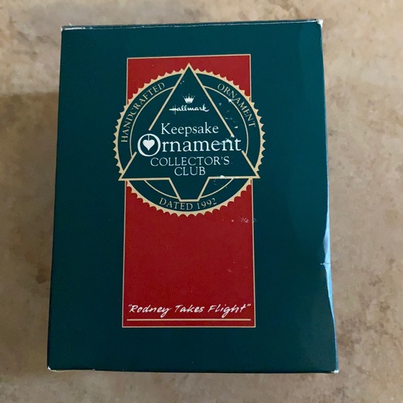 Vintage 1992 “Rodney Takes Flight” Hallmark Collector’s Club Member Ornament Box - Picture 9 of 14